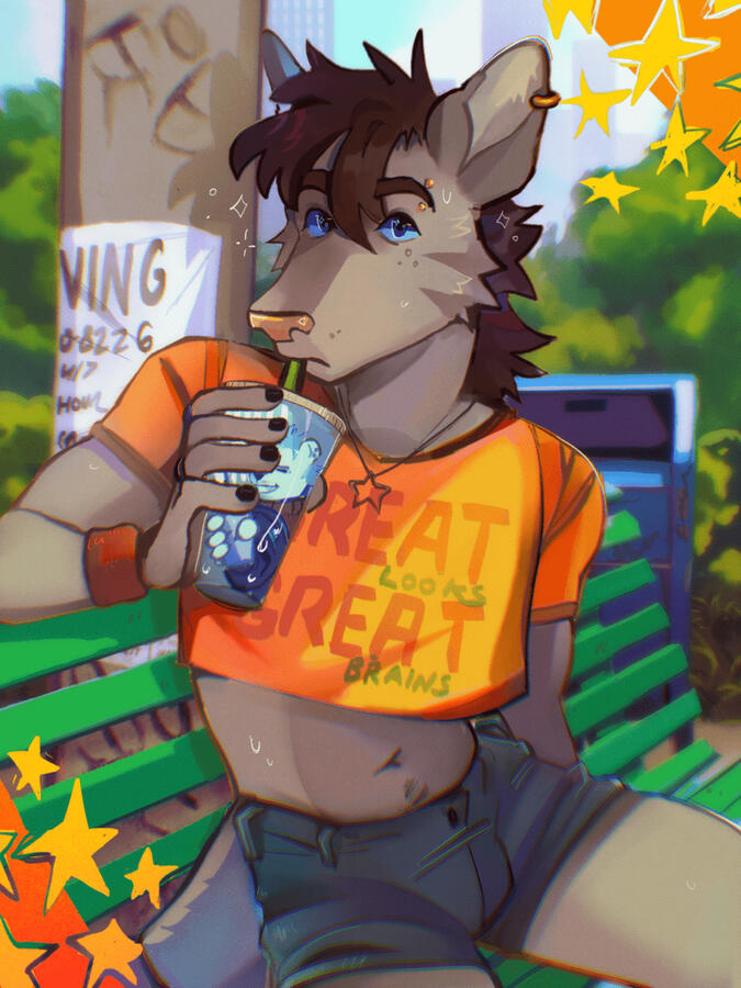 Halfbody complex background $80
